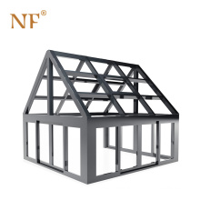 Frame Green House Prefabricated Aluminum Glass Sunroom Modern Portable Sunroom Tempered Glass Aluminum Alloy Customized Triangle